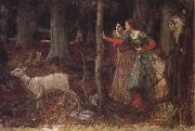 John William Waterhouse The Mystic Wood oil painting artist
